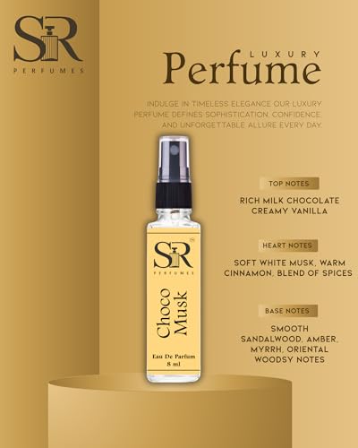 Image of Choco Musk Perfume | Eau De Parfum | Chocolate Vanilla Musk Scent | Long Lasting Fragrance | Unisex Perfume | 8 ml Tester (Pack of 1)