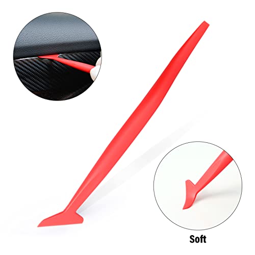 Image of Gomake Vehicle Vinyl Wrap Window Tint Film Tool Kit Include 4 Inch Felt Squeegee, Retractable 9mm Utility Knife and Blades, Zippy Vinyl Cutter and Mini Go Corner Squeegee for Car Wrapping