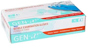 Gen - X Nitrile Gloves (Extra-Large, 100 Count), Strong & Flexible - View #4
