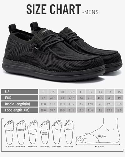 Image of 1TAZERO Men Slip On Shoes Loafer with Arch Support Insoles,Men Casual Shoes for Plantar Fasciitis