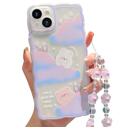 Coque transparente nuage en TPU souple kawaii pour femmes et filles
