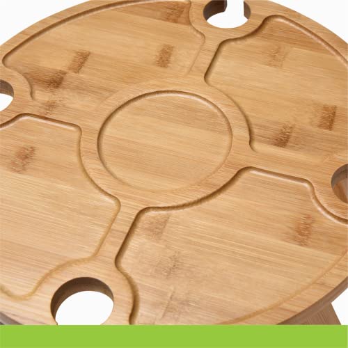 Prosumer's Choice Small Camping Foldable Table For Outdoor - Mini Picnic Table For Beach, Barbecue, Road Trip - Portable Camping Accessories, Wine Rack Collapsible Table #TOP6