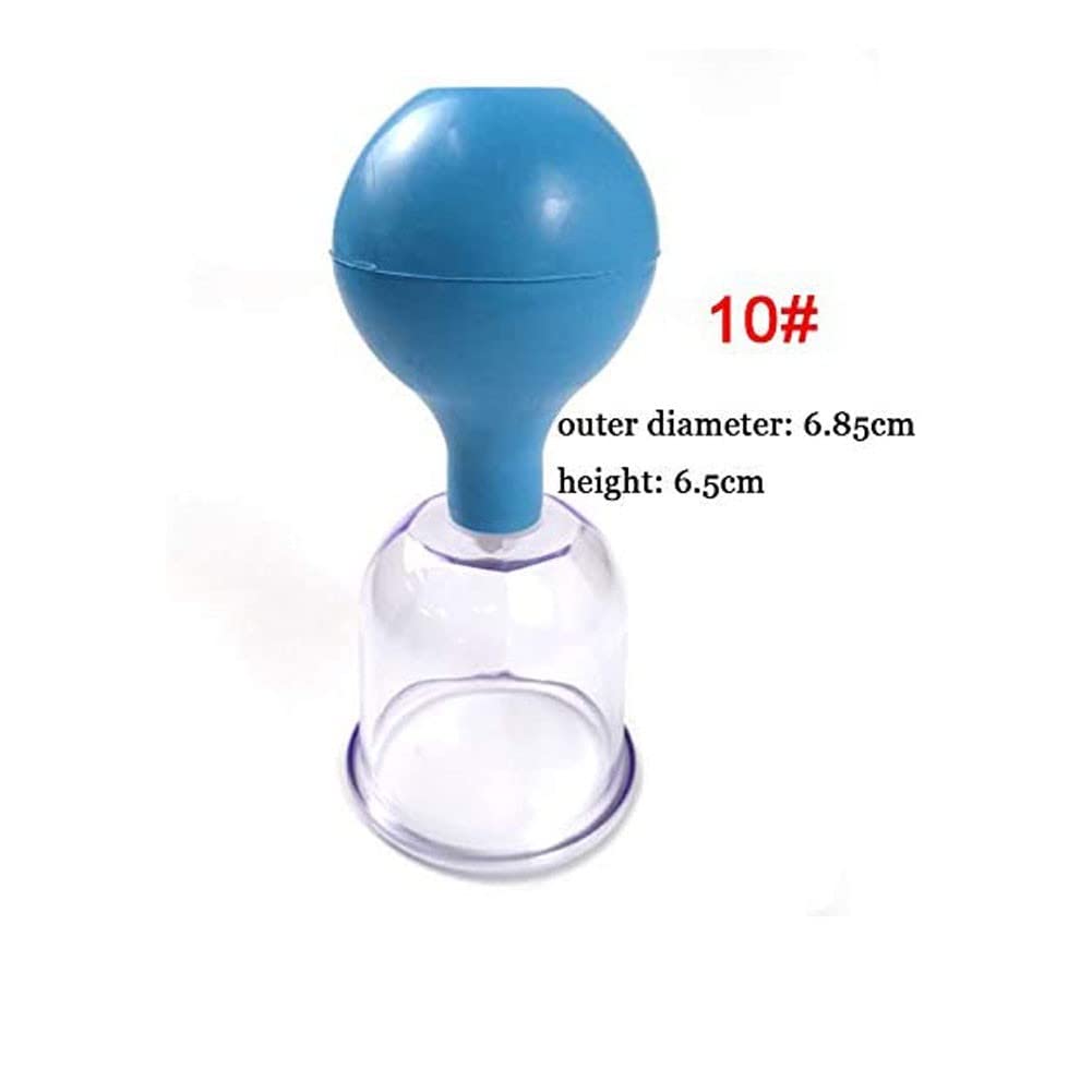 FOOJO Schröpftherapie-Set Schröpfset Schröpfset Physio Air Chinese 1Pcs Chinese Schröpfen Gummi-Vakuumdosen für Massage PC Saugnapf Anti-Cellulite-Vakuummassagegerät Therapie-Saugnapf (Größe: