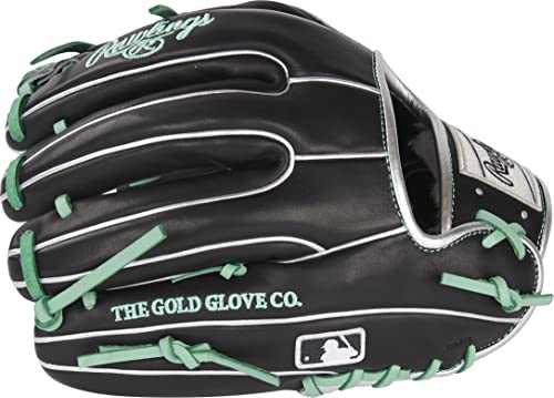 Rawlings Mens Infield Glove, 11.75 Inch - Pro I Web Black/Mint/Silver, 11.5 Us #TOP4