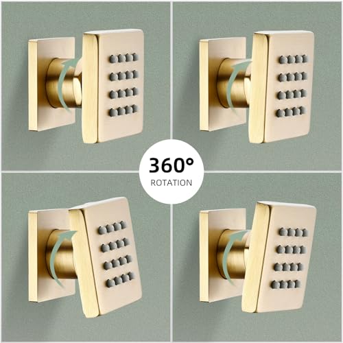 Buses de pulvérisation réglables pour spa mural lot de 4 accessoires douche - 5