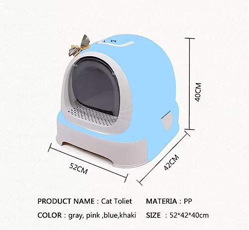 Bandeja de areia para gatos, gaveta fechada ultra autolimpante, caixa de areia para gatos, com capuz