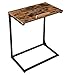 Produktbild VASAGLE Beistelltisch,Schreibtisch, Laptoptisch mit Verstellbarer Oberfläche, Sofatisch, Schlafzimmer, Wohnzimmer, einfacher Aufbau, Stahlgestell, Industriestil, vintagebraun-schwarz LNT057B01