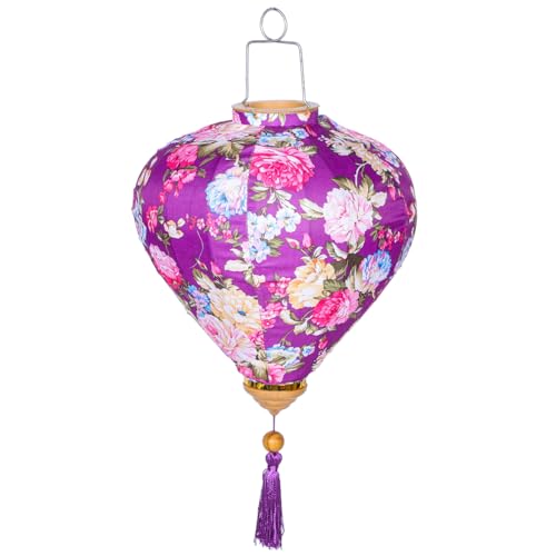 Uonlytech Chinesische Laternen 25.6 Zoll Vintage Seiden Laternen Mit...