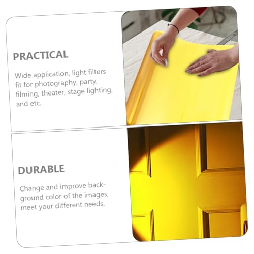 Filtro de color amarillo de mezcla para efectos de iluminación BESPORTBLE 6
