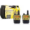 Midland C1180.01 XT70 Adventure, Radio Dual Band Ricetrasmittente Professionale Walkie Talkie Ricarica Rapida – Giallo – 69 LPD e 24 PMR446, 12 km, Set di 2 Ricetrasmettitori con Box Full Optional
