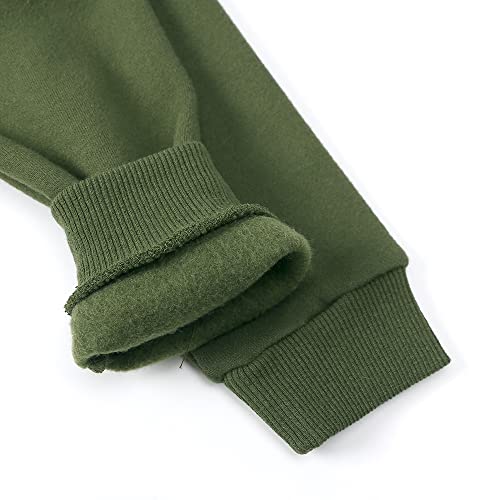 Image of MYGBCPJS Youth 2PCS Jogger Outfits Set Fleece Hooded + Sweatpants Boys Girls Athletic Sweatsuits Pullover Clothes