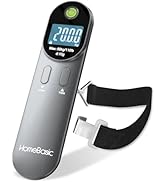 HOMEBASIC Digital Luggage Scale (50kg)| Portable Electronic Baggage Weight Machine with LCD Displ...