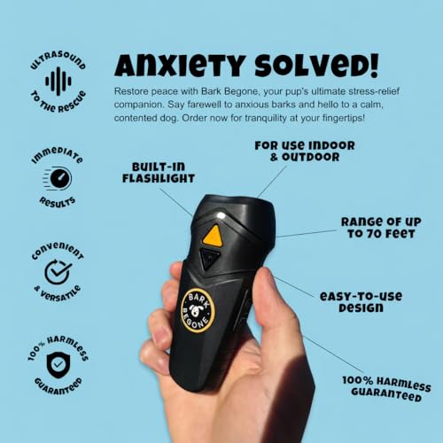 Ultrasonic Dog Bark Deterrent & Behavior Corrector - Stop Barking, Jumping, Aggression Without Yelling - Just Point & Press! Backed by Kevin Harrington from Shark Tank (Black Rechargeable) - Image 3
