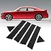 Door Pillar Post Trim Set Car Side Door Window Trim 6pcs Pillar Post Decal Trim Gloss Black Side Door Window Cover Trim Replacement for Charger (Charger 2006-2010)