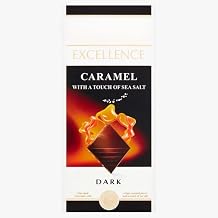 Lindlt Excellence Caramel with a Touch of Sea Salt Chocolate Bar, 3.5 Ounce Pack of 6