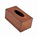 Cryfokt Tissue Box, 23 * 12 * 10.5cm Durable Elegance Wood Paper Organizer, Black/Light for Kitchen Living Room Bedroom (Light)