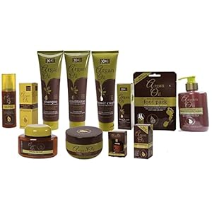 HighAtlas Bundle – Argan Oil Complete Range Deluxe Pampering Spa Set – Moroccan Argan Oil Treatment Gift Set