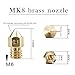 XIFOWE MK8 Nozzles 24 pcs 3D Printer Extruders Brass Nozzles 0.2mm, 0.4mm,0.6mm, 0.8mm, 1.0mm CR-10 Nozzle with DIY Tools and Metal Storage Box for CR-8 / CR-10 / Ender 3 / Ender 3S / 5/6 and so on…