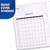 Mead Composition Notebooks, 3 Pack, College Ruled Paper, 9-3/4" x 7-1/2", 100 Sheets per Comp Book, Black Marble (38111) - Image 4