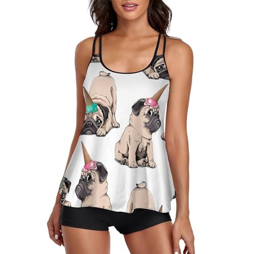 Maillot tankini licorne haut de gamme pour femme avec robe de plage fine coupe chic