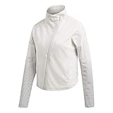 Mujer. adidas Heartracer Summer - Chaqueta de entrenamiento para mujer, color blanco y gris oscuro, Mujer, DT9363, Blanco, small