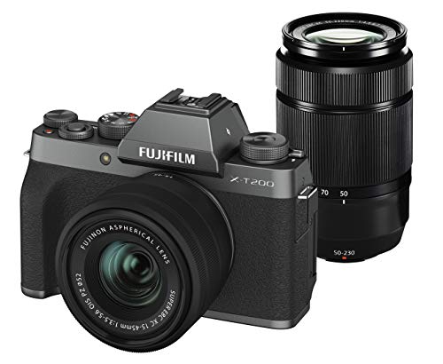 富士フイルム(FUJIFILM)X-T200WZLK-DS ミラーレス一眼カメラ　ダブルズームレンズキット  ダークシルバー ［ズームレンズ+ズームレンズ］