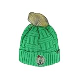 ZHATS Boston Celtics NBA Officially Licensed Women's Beanie Faux Fur Pom Team Color