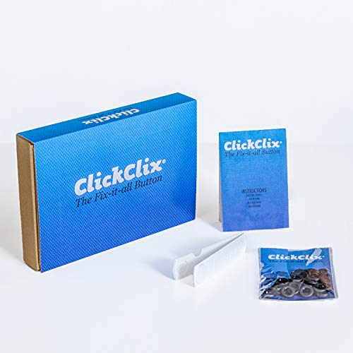 ClickClix Sistema unión para nórdicos y edredones de Plumas Patentado (32 Unidades, Negro)