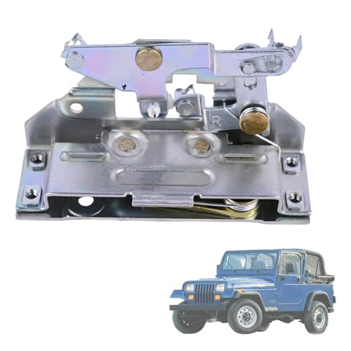 Image of Passenger Side Full Door Latch Lock Actuator 55074948 Compatible with Jeep Wrangler 1991 1992 1993 1994 1995, Replacement for Front Right Door Lock Latch