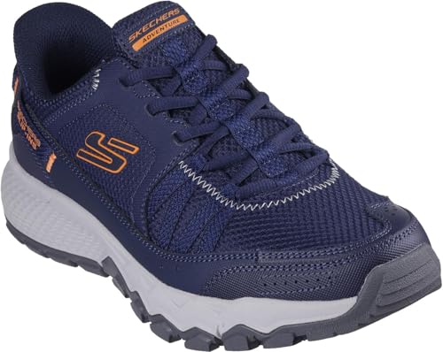 Skechers - Mens Dynamite at - Escapar Slip On Shoes, Color Navy/Orange, Size: 12.5 W US