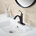 Bathroom Faucet Oil Rubbed Bronze, Single Handle Bathroom Sink Faucet for 1 Hole with 3 Holes Deck Plate, Lavatory Vanity Faucets, Pop Up Drain and Water Supply Lines Included, TAF206-ORB