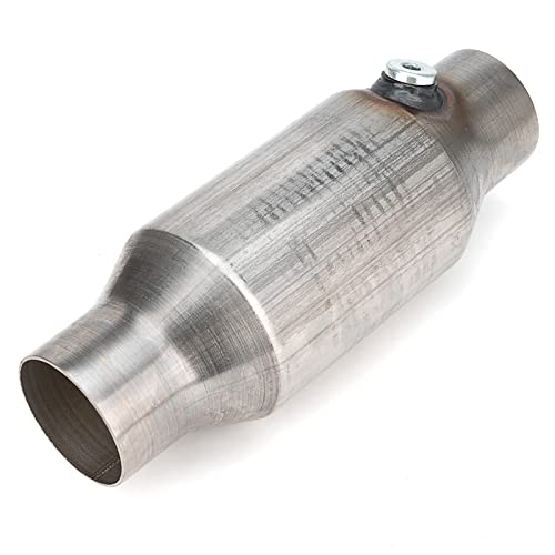 Fomiuzy 2.5 Inch Inlet/Outlet Universal High Flow Front Catalytic Converter Direct-Fit With O2 Port(Epa Compliant) #TOP6
