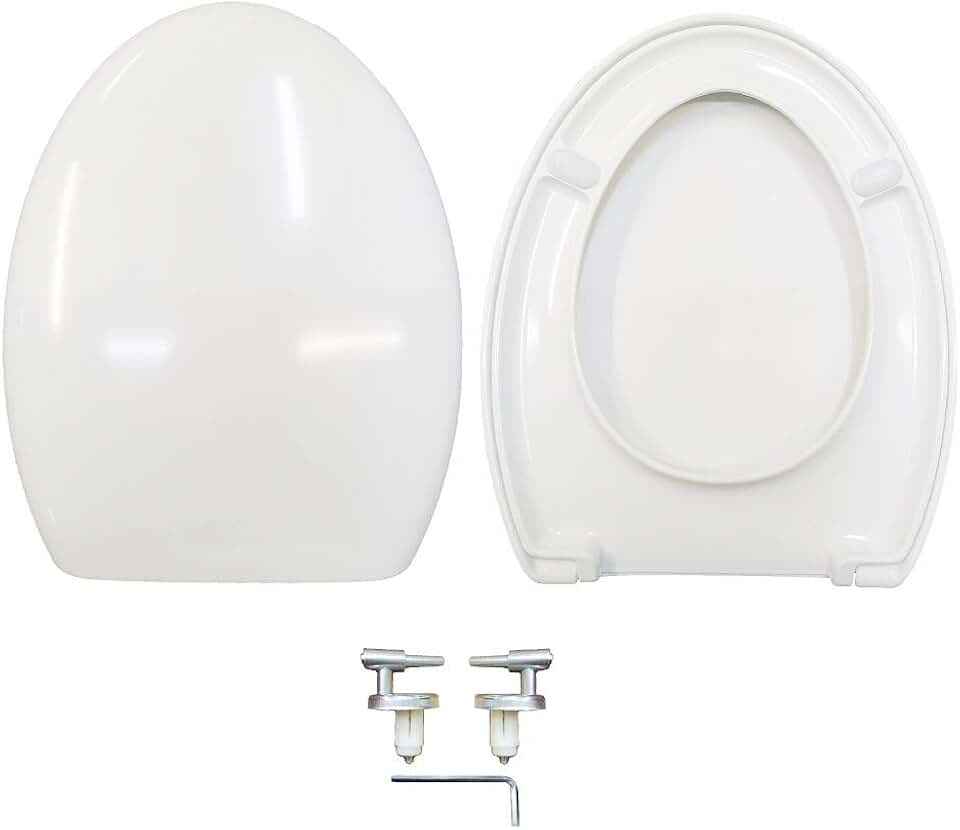 Copriwater Per DOLOMITE FLEO In Termoindurente Bianco, Cerniera Inox Soft Close O Normale, Made In Italy - 3