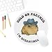 Cute Funny Frog Mouse Pad Hold On Partner I'm Overstimulated Mousepad for Laptop Round Computer Mouse Pads for Desk Office Decor Desk Accessories, 8.0 x 8.0 Inch Cowboy Frog