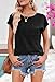 MEROKEETY Women's 2026 Summer Cap Sleeve Tops Business Dressy Loose Basic T Shirts Blouse Fashion Outfits Trendy Clothes, Black, Large