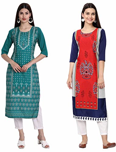 Image of Women's Crepe Straight Kurta