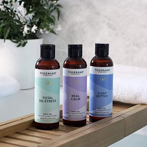 Tisserand Aromatherapy - Sleep Better - Bath Oil - Lavender, Jasmine & Sandalwood Essential Oils - 100% Natural Pure Essential Oils - 200ml