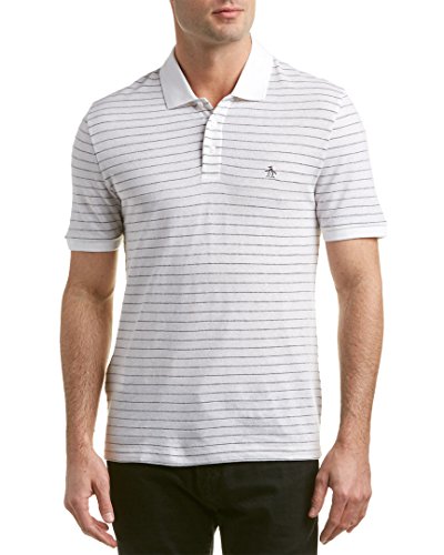Original Penguin Men's Short Sleeve Jacquard Stripe