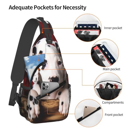 Bolso cruzado para hombre mochila bandolera deportiva negro miniatura 4
