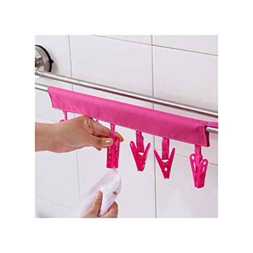 Étendoir à linge pliable et multifonction avec pinces portables pour voyage