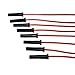 A-Team Performance Red Silicone Spark Plug Wires Set 90 Degree Black Boot for HEI Distributor Ignition Coil Accessories Compatible with Mopar Chrysler Dodge 318 360 8.0mm