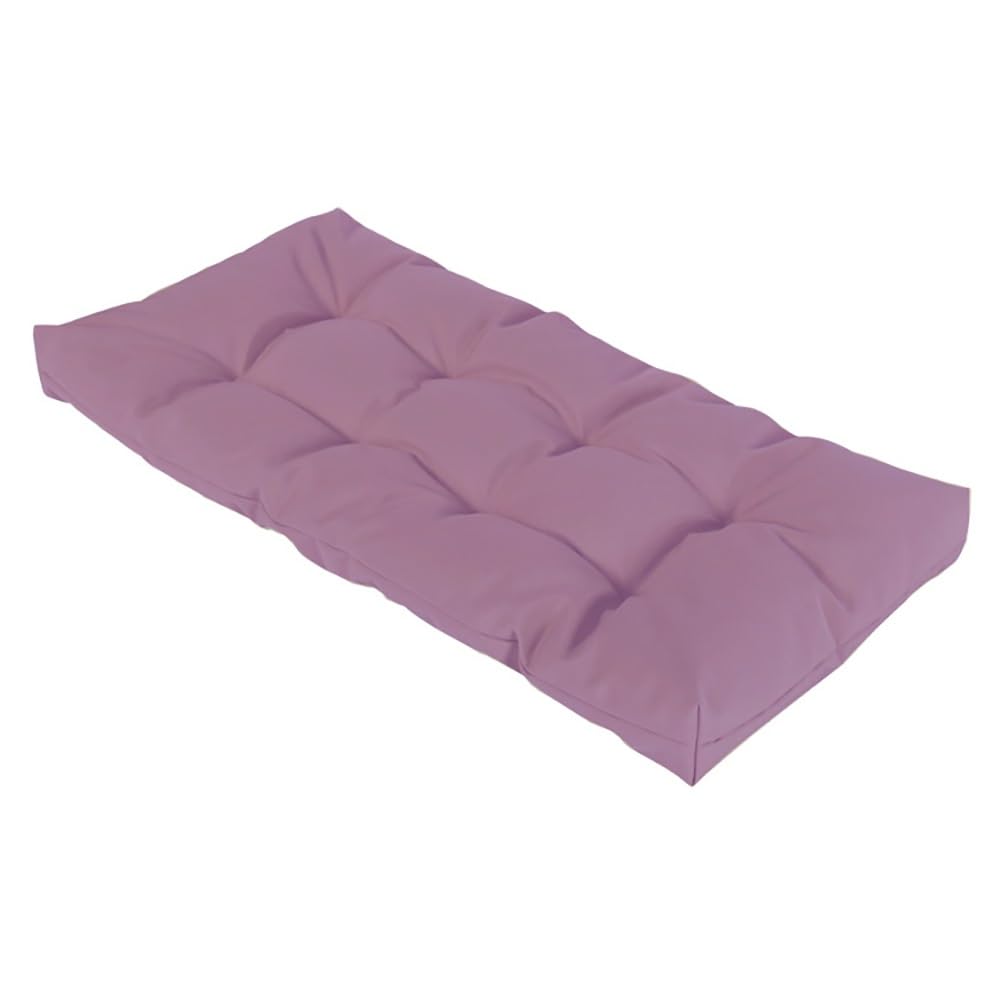 Wasserdichte Outdoor-Bank, 121,9 x 40,6 x 10,2 cm, für Terrasse, Fell, Veranda, Schaukel und Gartensitz, dick, 10 cm, mit Bändern, für drinnen und draußen, Violett
