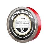 Car Molding Emblem Tape Automotive Double Sided Heavy Duty Extreme Super Strong Sticky Auto Attachment Waterproof Weatherproof Wearherstrip Adhesive Mounting Exterior Interior (0.6 in×16.4ft)