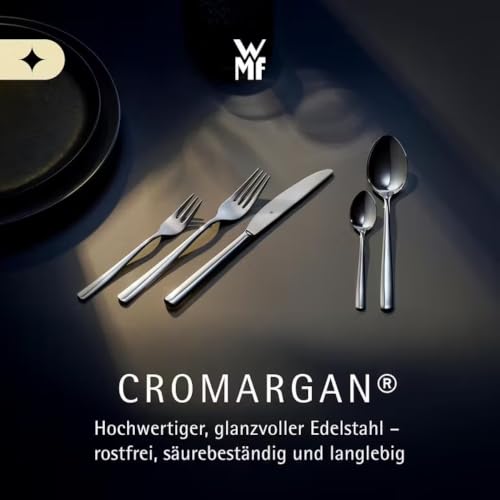WMF Habitum Edelstahl Besteck Set 6 Personen, Essbesteck Set 30 teilig, Monobloc-Messer, Cromargan Edelstahl poliert, glänzend… – Ansicht 5