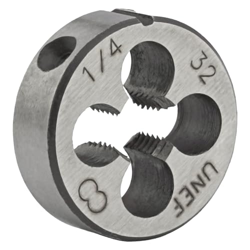 Aceteel 1/4'-32 UNET Round Die, rosca de la máquina de la mano derecha muere 1/4 x 32 UNET