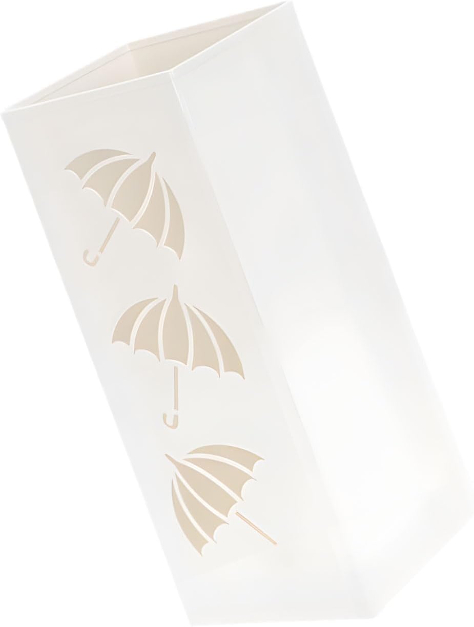 Elegant Metal Umbrella Stand Featuring Artistic Raindrop Cutouts for Fast Drying and Fashionable Storage Ventilated Flower Container