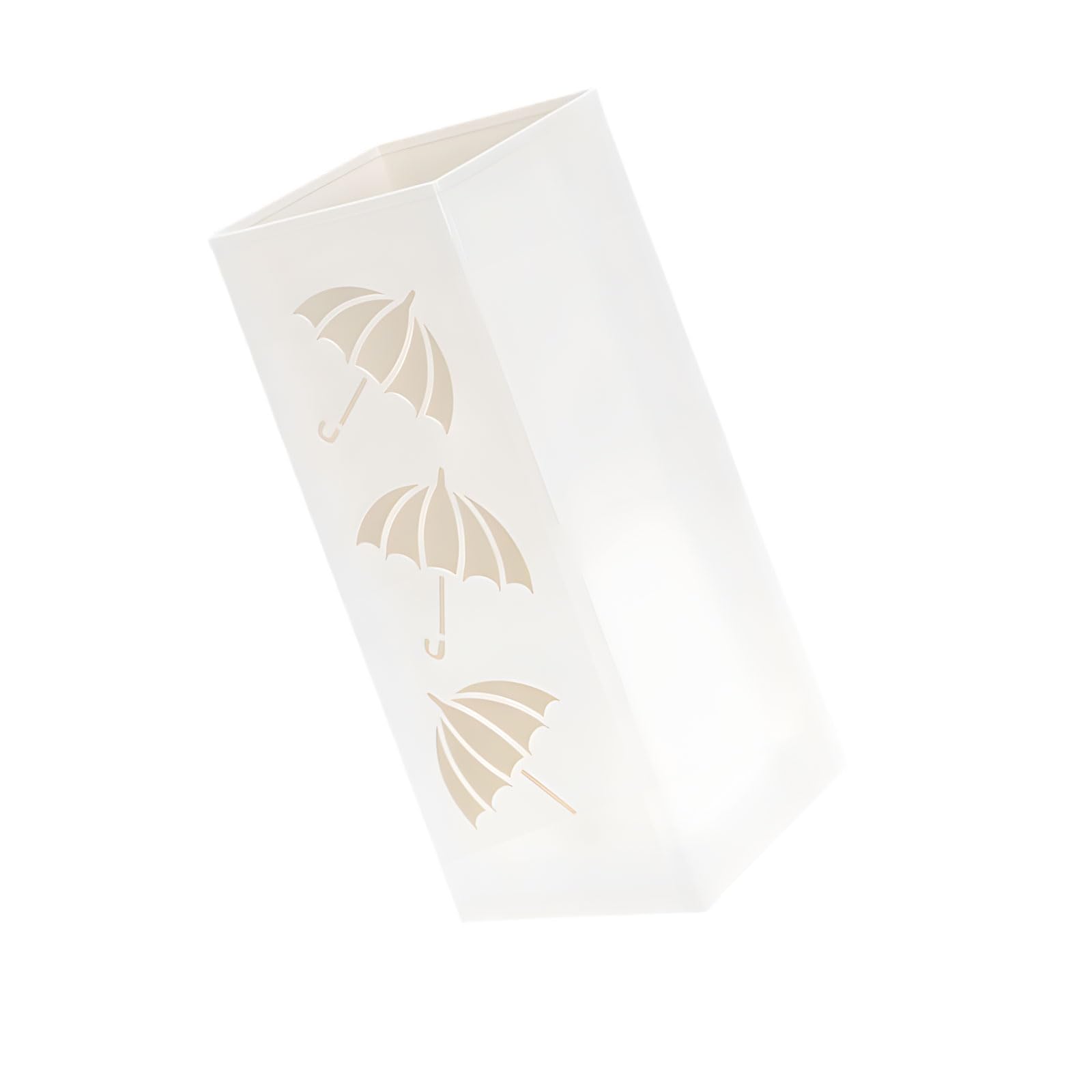 Porte-parapluie métallique noir compact avec support ventilé pour entrée de maison