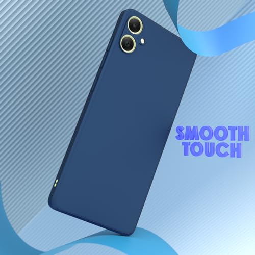 Image of Outlouders Back Cover for Samsung Galaxy A05 | Camera Protection | Durable Soft Matte Silicone Bumper Case (Blue)