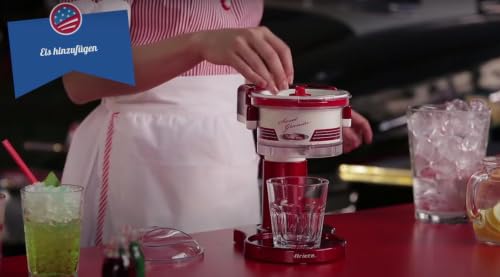 Foto von Ariete 78 Sweet Granita, Selbstgemachte Granita-Maschine, 30 W, Eiszerkleinerungskorb, Edelstahlklinge, Rot