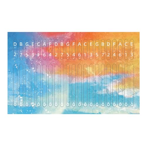 Kalimba Notenaufkleber, Kalimba-Aufkleber, Daumenklavier, Aufkleber, 21 Tasten, Daumenklavier, Aufkleber für Daumenklavier, Notenaufkleber